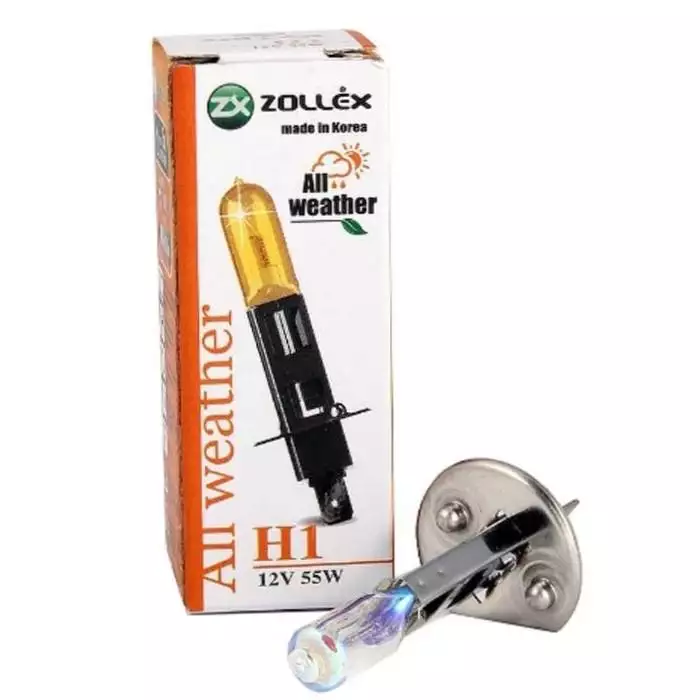 Автолампа Zollex All Weather 60824 (P14.5s, H1, 3250K, 12V, 55W)
