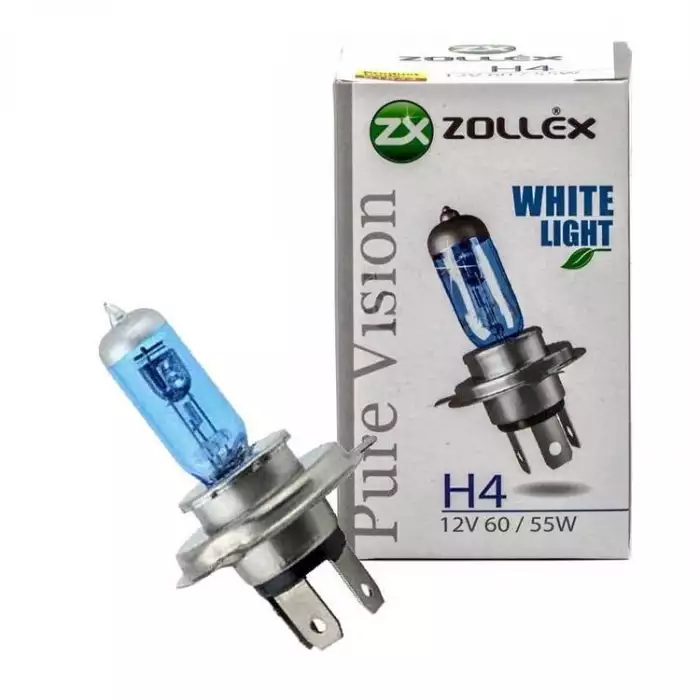 Автолампа Zollex Pure Vision White Light 61824 (P43T, H4, 5000K, 12V, 60 / 55W)